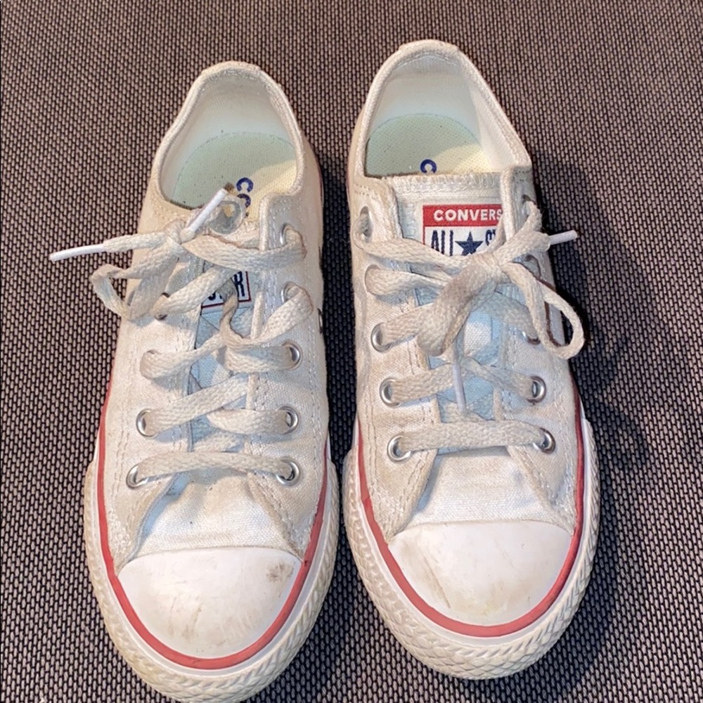 White Converse sneakers